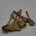 Pure Neem Wooden Spoons for Cooking  Wooden Kitchen Utensils Set, 6 Pcs Neem Wood Utensil Set  Comfortable Grip NonStick Wooden Cooking Utensils  Set of 6 Pieces