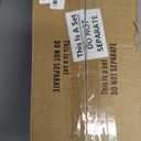 Passage Door Handle, Non-Locking for Hallway Closet, Rectangular Interior Door Lever, Easy Installation, Matte Black, 10 Pack