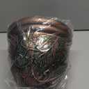 Vine Pattern Unique Greek Style Rustic Plastic Planter 10X8 2 Pack Flowerpot for Indoor Outdoor Garden Patio Office Home Decor (Copper)