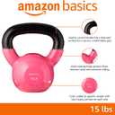 Amazon Basics Vinyl Kettlebell, 15Lb