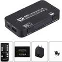 HDMI Switch 4x1 with Audio Extractor, 4K@60Hz Ultra HD HDMI Switcher with Optical TOSLINK SPDIF, 3.5mm Audio Support ARC Function, 3D, 1080P @120Hz, 4Kx2k @60Hz HDTV (IR Wireless Remote Control)