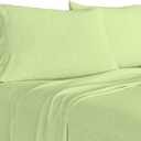 Brooklyn Flat Jersey Knit Sheet Set, Sage, King (King (U.S. Standard), Green)
