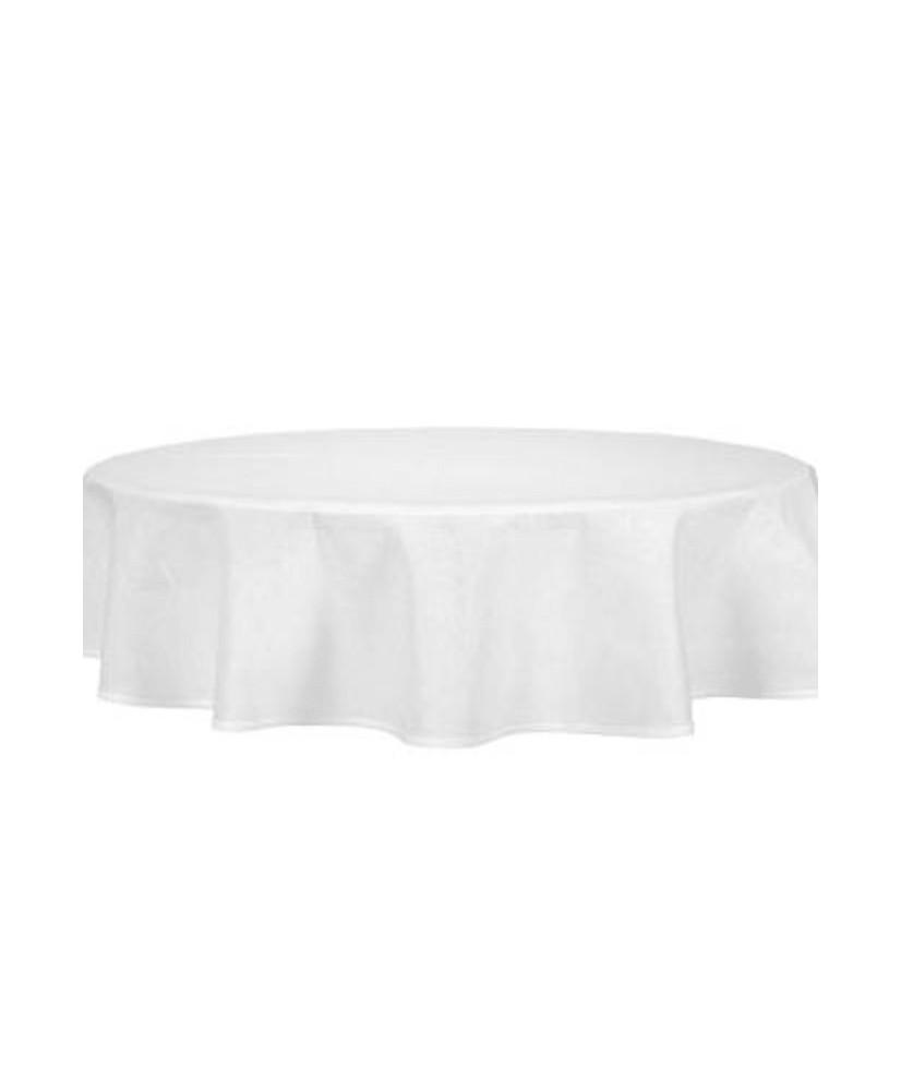 Tablecloth Oval, White, 85"x132" 