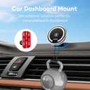 Magjieyx for Magsafe Car Mount Wireless Charger Magnetic Fast Charging Compatible with iPhone 17,16,15,14,13,Pro Max,Mini,Magsafe Case, Air Vent and Stick On Dashboard Car Phone Holder