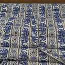 Leewadee - Foldable Floor Mattress - Japanese Roll Up Futon -Trifold Tatami Mat- Guest Floor Bed - Camping Mattress - Thai Massage Mat, Kapok Filled, 75 x 28 inches, Blue White