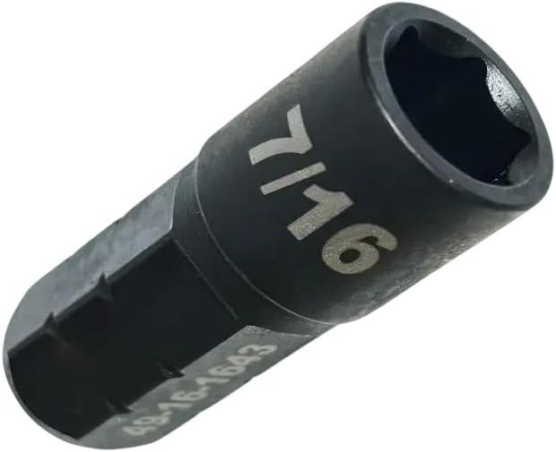 49-16-1643 Hex Adapter For Milwaukee Tool 7/16" insider box ratchet Hex Shank Impact socket