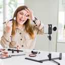 YIFMEIG Overhead Tripod for Mini Projector - Phone Holder,Camera Stand,Webcam,Stronger Support with Clip for Cookie Decorating,eaching Online Live Streaming and Showing 360 Rotation