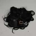 ALXNAN Long Wavy Hair Extensions for Women, Clip in Hair Extensions Clip Ins Soft Full Head Synthetic Hairpieces 20 Inch Dark Brown