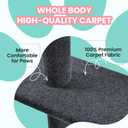 Max & Marlow Cat Tree Floor to Ceiling Cat Tower Height 95-108" Adjustable Kitten Tree Tall Climbing Tree with Carpet Scratching Post and Mat Cat Pole for Indoor Cats,Dark Grey