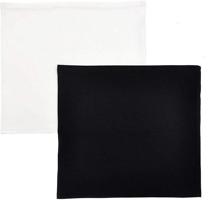 Shirt Extender for Women Plus Size Skirt Extenders Band White and Black 2 Pieces