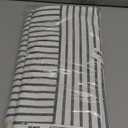 YCOLL Farmhouse Pillow Covers 26x26, Modern Accent Throw Pillow Covers Set of 2, Navy and Beige Striped Patchwork Linen Decorative Pillows Cushion Covers for Couch Chair Bedroom Home Decor