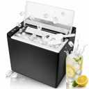 Portable Ice Maker Countertop Fast Ice in 6 Mins, Compact Ice Machine for Home, Kitchen & RV, Self-Serve Ice Maker with Scoop for Parties & Daily Use
