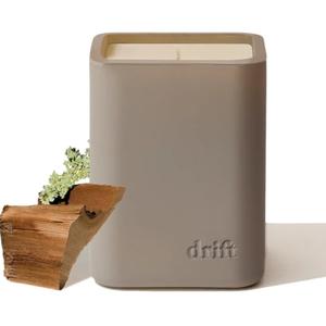 Drift Teak Scented Candle - Home Decor - Fragrance Oil Candle - 60 Day Burn Time - 10.5 oz