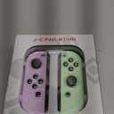 Sylphidara Replacement for Nintendo Switch Controller, Switch Controllers Compatible with Nintendo Switch/OLED/Lite, Support Dual Vibration/6Axis Gyro/Motion Control/Wakeup (Purple Green)