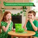 3 x 4E's Novelty St. Patrick's Day Shamrock Candy Bulk 2LB - 170 Pcs, Refreshing Artificial Peppermint Flavored Green Shamrock Jelly, St Patty's Day Gummies, Pot of Gold Filler, Party Favors Snacks, Saint Patricks Day Treats (EXP 04/06/27)