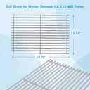66089 18.75" Grill Grates for Weber GS4 Genesis II 400 & Genesis II LX 400 Series (2017 and Newer), Weber Genesis 2 Grill Parts for Genesis II E-410 Grill Grates Parts for Weber 66097