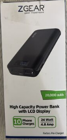 ZGEAR High Capacity Power Bank with LCD Display