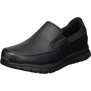 Skechers Womens Loafers (10 Wide, Black)
