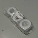 3 Rolls 10.5 Feet Caulk Tape Toilet Caulking Strip Self Adhesive Bathroom Sealing Peel and Stick Caulk Strip for Bathtub, 1.5 Inches (White)