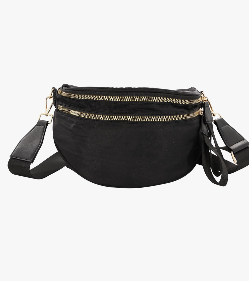 Bum Bags for Women Crossbody, Nylon Crossbody Bags for Women, Fashionable and Versatile Bumbag Comes with Adjustable Shoulder Strap, Large Capacity Room for Your Daily Essentials