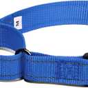 Kazazoo Martingale Collar for Dogs with Quick Release Buckle Adjustable Soft Durable Dog Collar for Small Medium Large No Pull Training Dog Collars-Blue S