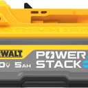 DEWALT Powerstack 20V MAX Battery Starter Kit, Rechargeable, 5Ah, Lithium Ion (DCBP520C)