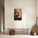 DOARTDO Virgin Mary Wall Art Catholic Wall Pictures Saint Mary Painting Mother of Jesus Canvas Religious Wall Decor Christian Gifts (Mary - 2, 12.00" x 18.00")