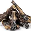 Hisencn Gas Fireplace Logs, 10 Piece Ceramic Wood Log Set for Indoor Outdoor Fireplaces, Vented, Propane, Gas Inserts, Vent-Free, Gel, Ethanol, Electric, Fire Pits Decoration(Large)