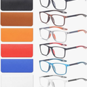 6 Pack Reading Glasses for Men Sports Style Blue Light Blocking Readers with Spring Hinge Women Eyeglasses