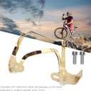 Bike Bottle Holder, Water Bottle Cage Holder, Aluminum Alloy Drink Cup Rack for Container Diameters Within 70mm (Gold B Style)