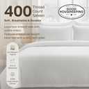 Duvet Cover Twin Size/Twin XL Size Only - Premium 400 Thread Count, Natural 100% Cotton Bed Duvet Cover, Soft Sateen, Button Closure and Corner Ties - Ivory (Pale Tone)