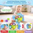 Baby Toy for 6 12 18 Months, Musical Toys for Infant 6 7 8 9 10 11 12 Months, Christmas Birthday Gifts for Toddler, Early Learning Educational Toy with Light Sound for Kids 1 2 3 Year Old Boys Girls