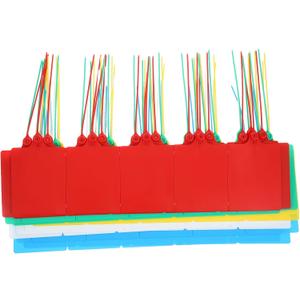 Alipis Your Logistics 100pcs Plastic Shipping Tags Cable Ties Luggage Id Tags