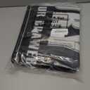 Yerliker Set of 5 Laundry Room Decor for Wall Laundry Room Sign Farmhouse Wooden 7 x 7 Inch Wash Dry Fold Repeat Signs Rustic Wall Art Decor for Bathroom Home(Black, Large)