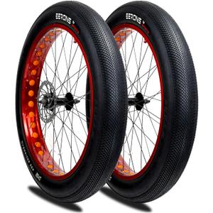 26x4 Fat Tire for Bicycle, 60 TPI, Zero-Rolling Resistance, Folded Replacement Compatible with E-Bikes and Tricycles. Puncture-Resistant Technology
