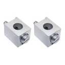 2 Pieces #4-2/0 Neutral Lug Kit Circuit Breaker Ground Lugs Aluminum Grounding Lugs Fit for Electrical Connections