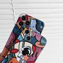 Yonds Queen for iPhone 15 Plus Cute Case, Cool Cartoon Astronaut Moon Planet Space Design Stylish Soft TPU Bumper Shockproof Anti-Slip Protector Fashion Case (Planet, iPhone 15 Plus)