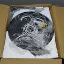 20'' Farmhouse Semi Flush Mount Ceiling Light, 4-Light Rustic Hallway Entryway Light Fixtures, Metal Wood Grain Finish Close to Ceiling Lights for Kitchen Dining Room Bedroom Living Room Foyer (Brown)