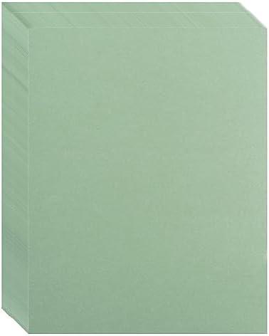 100 Pack Sage-Green Cardstock Blank Heavy Cards Stock 92LB Thick Paper for Invitations, Greeting Cards Making, Postcards, 8.5x11 inches