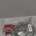 Watayo 45 Pcs Christmas Artificial Pine Branches with Red Berry Stems, 10.5" Faux Evergreen Norfolk Pine Cypress Leaves Stems, Fake Foliage Pine Needles Picks for DIY Craft Garland Home Decor