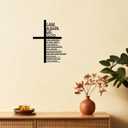 YATEASLU Metal Teen Boy Room Wall Decor - I Am a Son of God Motivational Wall Art, Cross Wall Decor for Mens Room Decor, Durable Metal Sign for Boys Room Decor