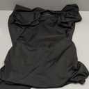 SOLY HUX Women's Open Back Mini Dress Sexy Deep V Neck Draped Cap Sleeve Backless Bodycon Party Club Dresses (Medium, Plain Black)