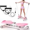 Waist Twister Machine Exercise, Ab Twist Board for Body Toning, Fat Burning, Supports 300 lbs, Noiseless, Anti-Slip, Compact Portable for Home, Gym, Apartment, Office