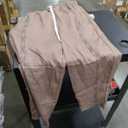Beige and Dark Gray Diamond Pattern Pants Size S