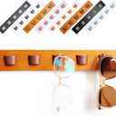 ACOCOFE Sunglass Organizer Glasses Holder,Wood Eyeglass Storage Holder,Sunglasses Rack Eyewear Display((Brown-brown)