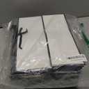 Lemecima 20 Pcs Large Bow Ribbon Gift Bags Bulk 11x4x8 Inches Elegant Black and White Paper Gift Wrap Bags with Handles for Christmas Wedding Baby Shower Birthday Party Holiday