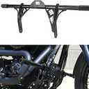 Mofun Front Engine Guard Flat-Out Bar Compatible with Harley Dyna 2006-2017, Crash Bar Fit Low Rider Super Glide Wide Glide Street Bob Fat Bob with Mid Control, Black