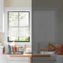 LazBlinds Cordless 1" Vinyl Mini Blinds for Indoor Windows - Light Filtering Horizontal Window Blinds & Shades, 21" W x 36" H, White