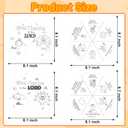 2 x 24 Sets Fall Thanksgiving Paper Craft Kits Autumn Religious Christian Coloring Cards Color Your Own Turkey Art Spining Paper Game DIY Jesus Biblical Activities for Sunday School Class