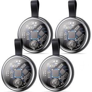 2026 New Air Tracker Tags-4 Pack Compatible with Apple Find My (iOS Only), Bluetooth Tracker Smart Tag Waterproof Key Finder Item Locator Worldwide Tracking for Keys, Wallet, Luggage, Pets